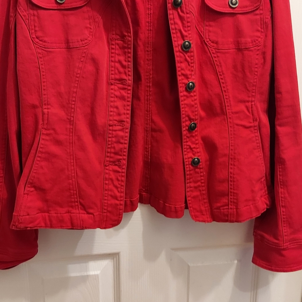Red Denim Jacket - Picture 5 of 5